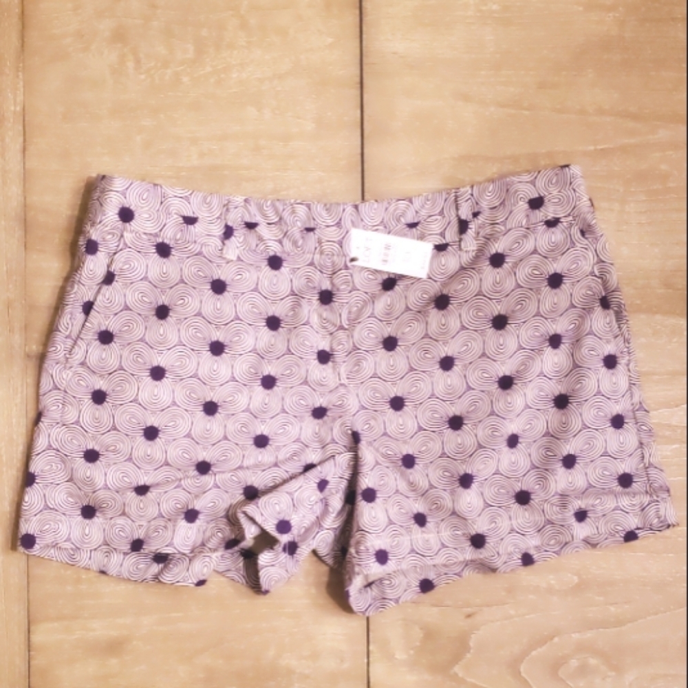 THE LOFT Purple SHORTS with flower print